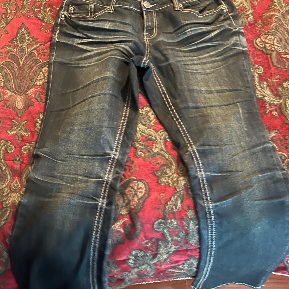 Zanadi Women's Boot Cut Blue Jeans